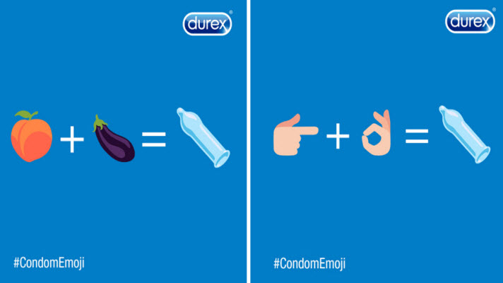 2. Durex maakt zich hard voor een condoom emoji ?? ??